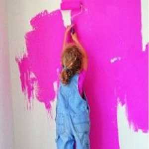 Боядисване на стени с водна боя - дизайн и технология