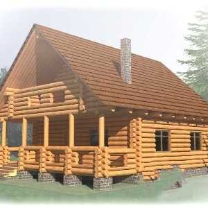 Проект за извънградски дървени къщи и популярни сгради