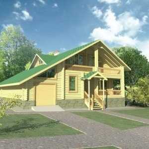 Проекти на дървени къщи с таван и гараж предимства и недостатъци