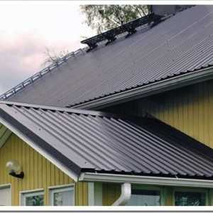 Технологията на покрива от профилиран лист, монтаж на покривен покрив на покрива и припокриване на…