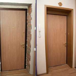Опции за довършване на склоновете на входната врата