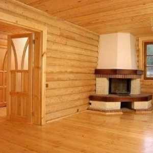 Варианти на интериорно покритие на дървена къща за обработка на тавана, стените и пода