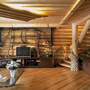 Вътрешна украса на дървени къщи