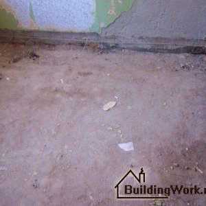 Изливане на подова настилка - строителни работи